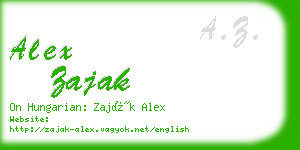alex zajak business card